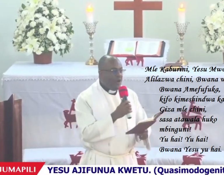 TUZIJUE NYIMBO ZETU – MLE KABURINI, YESU MWOKOZI